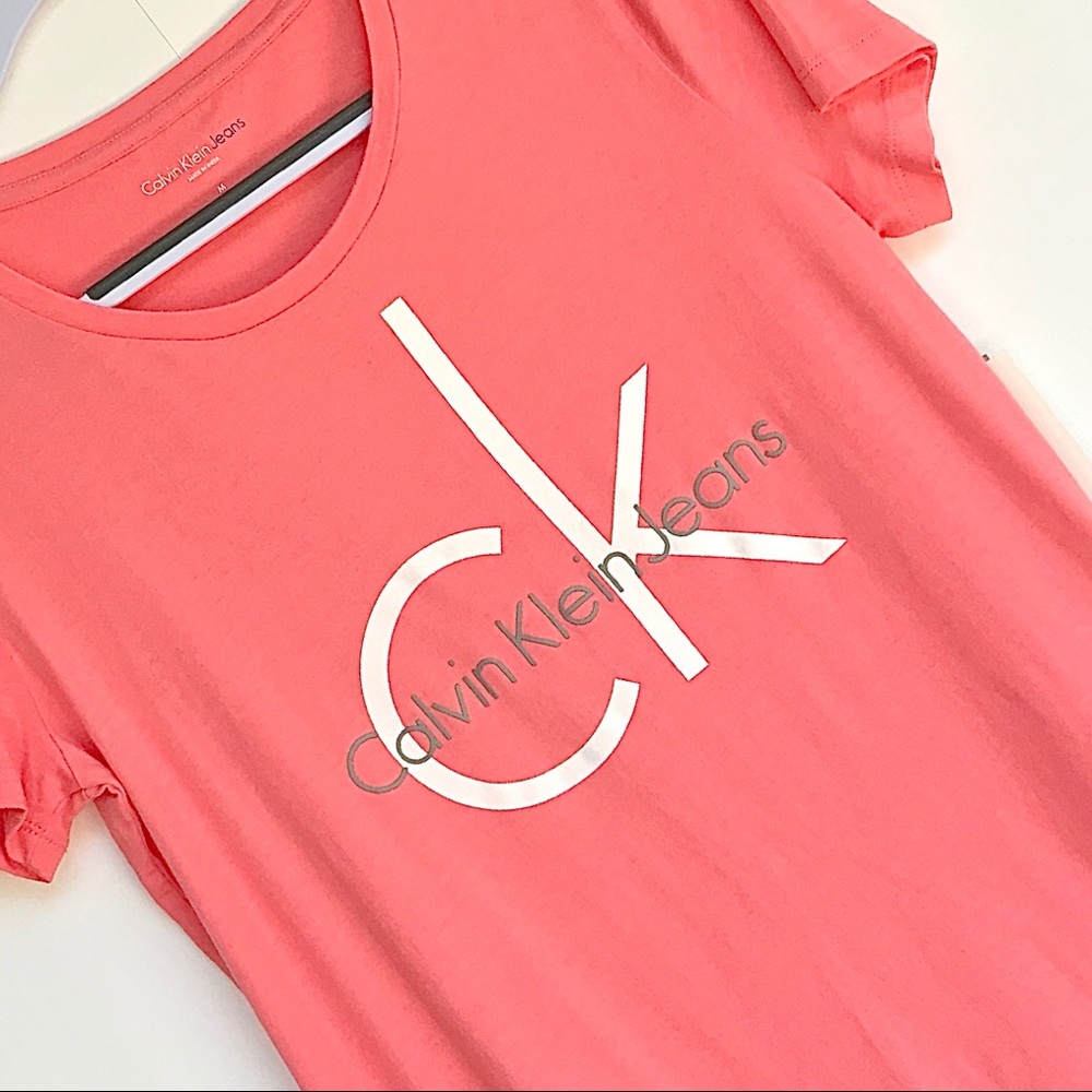 Calvin Klein Jeans Logo Short Sleeve Tee Shirt - Picture 9 of 9